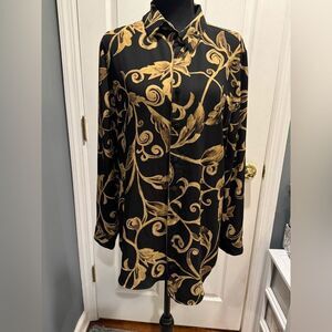 Chic Black and Gold reversible Blouse